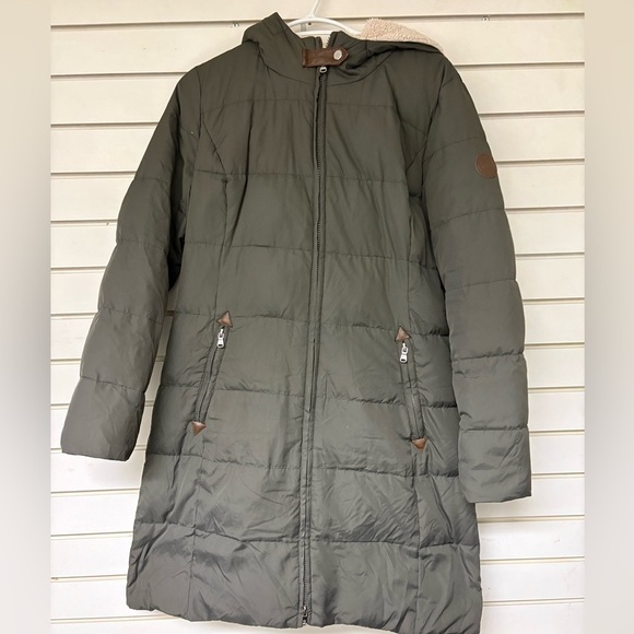 Lauren Ralph Lauren Jackets & Blazers - Ralph Lauren Long Down Parka Jacket Women’s Small Fleece Winter Grey Green Coat